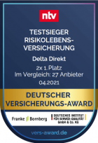 Siegel NTV Deutscher Versicherungs-Award